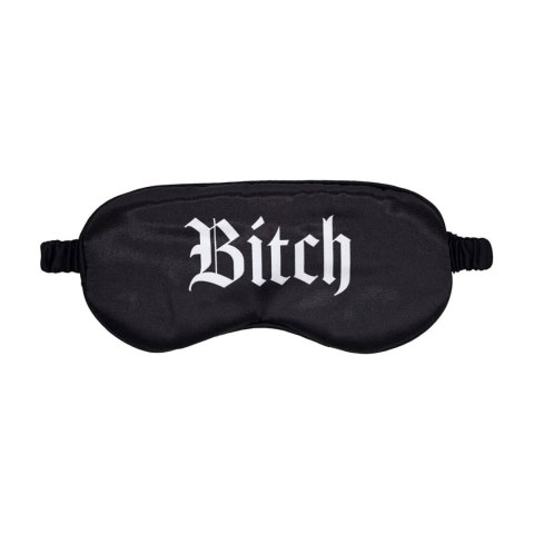 Bitch - Printed Satin Mask - Black Ouch!