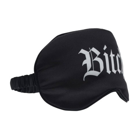 Bitch - Printed Satin Mask - Black Ouch!