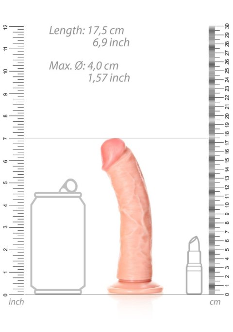 Dildo realistyczne RealRock zakrzywione z przyssawką 15.5 cm RealRock