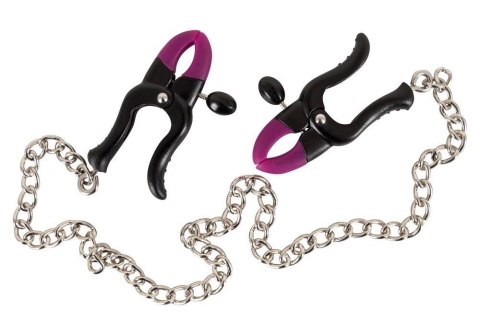 Klipsy na sutki Bad Kitty silikonowe purpurowe 37 cm Bad Kitty