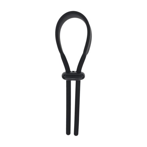 Pierścień erekcyjny Levelz regulowany silikonowy lasso czarny 14 cm Levelz