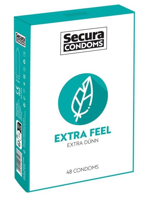 Prezerwatywy Secura Extra Feel ultra cienkie 48 sztuk Secura