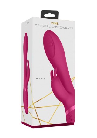 Wibrator króliczek Mira wirujący różowy USB ShotsToys