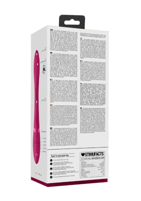 Wibrator króliczek Mira wirujący różowy USB ShotsToys