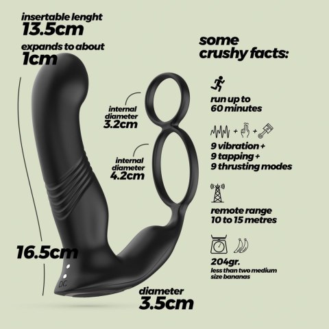 CRUSHIOUS ERIXOS PROSTATE VIBRATOR WITH REMOTE CONTROL Crushious - Lunyvan S.L.