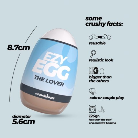 CRUSHIOUS EZY EGG THE LOVER MASTURBATOR EGG Crushious - Lunyvan S.L.