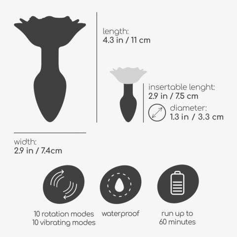 CRUSHIOUS GIULIETTA ROTATING ANAL PLUG WITH REMOTE Crushious - Lunyvan S.L.