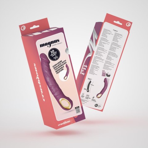 CRUSHIOUS MAGNUS BEND FLEXIBLE VIBRATOR PURPLE Crushious