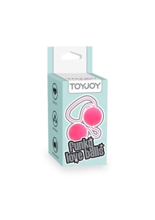Kulki ABS ToyJoy Funky Love Balls różowe 3.5 cm TOYJOY