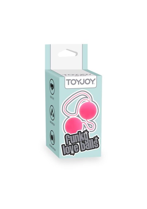 Kulki ABS ToyJoy Funky Love Balls różowe 3.5 cm TOYJOY