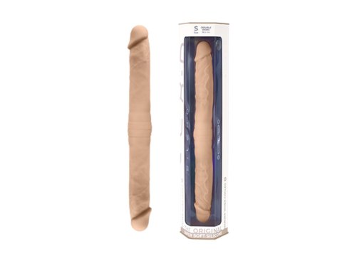 Podwójne dildo Silexd cieliste S 38 5 cm Silexd