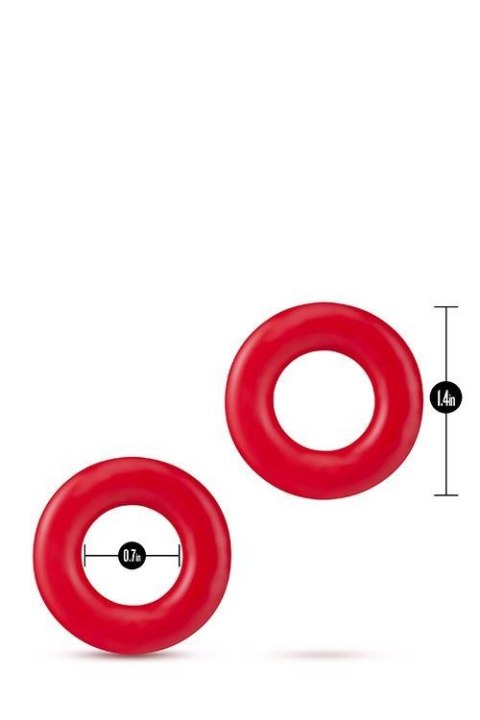 STAY HARD DONUT RINGS RED TONGA