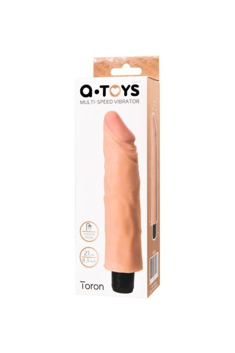 A-TOYS, Realistic vibrator, TPE, Multi-speed, 19 cm TOYFA - Boys of Toys Sp. z o.o. (dystrybutor)