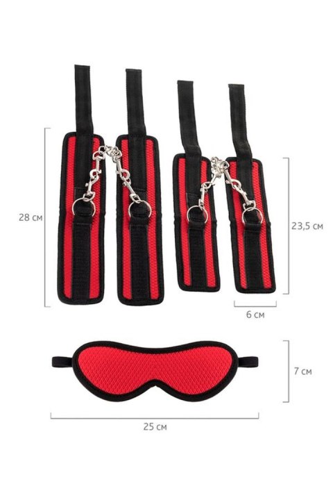 Anonymo bandage set, polyester, red TOYFA - Boys of Toys Sp. z o.o. (dystrybutor)