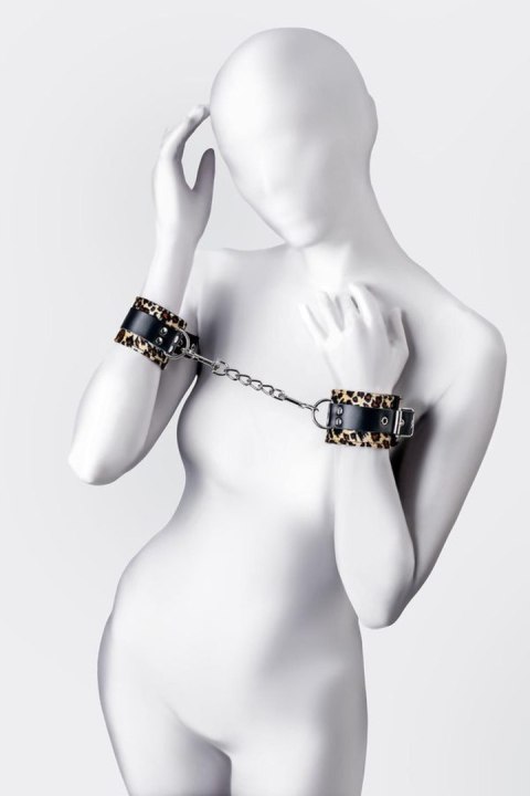 Anonymo handcuffs, PU leather, print, 19.5 cm TOYFA - Boys of Toys Sp. z o.o. (dystrybutor)