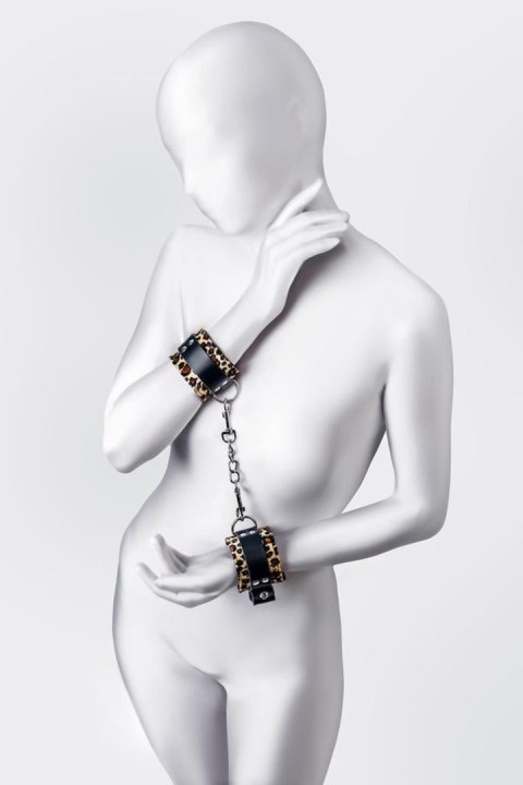 Anonymo handcuffs, PU leather, print, 19.5 cm TOYFA - Boys of Toys Sp. z o.o. (dystrybutor)