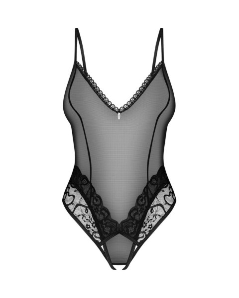 Body otwarte Obsessive Blomentis czarne XS/S Obsessive
