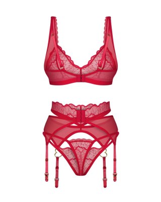 Komplet bielizny Obsessive Cupide Desir czerwony L/XL Obsessive