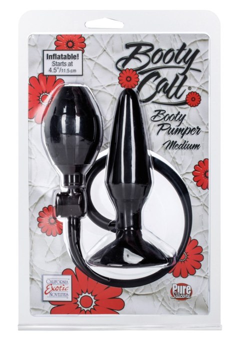 Korek analny pompowany silikonowy Booty Pumper Calexotics medium czarny CalExotics