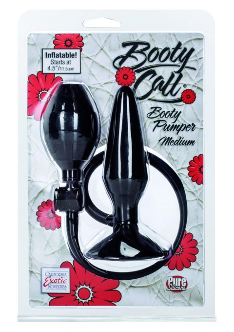 Korek analny pompowany silikonowy Booty Pumper Calexotics medium czarny CalExotics