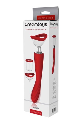 Pompka ssąca Dream Toys Red Revolution Georgia z wibratorem Dream Toys