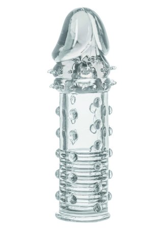Przedłużka prążkowana Calexotics przezroczysta 16 cm CalExotics