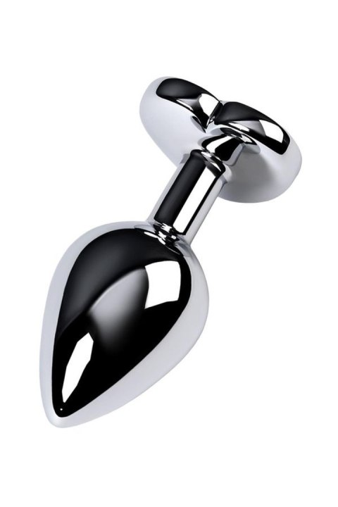 Silver anal plug TOYFA Metal with red heart-shaped gem TOYFA - Boys of Toys Sp. z o.o. (dystrybutor)
