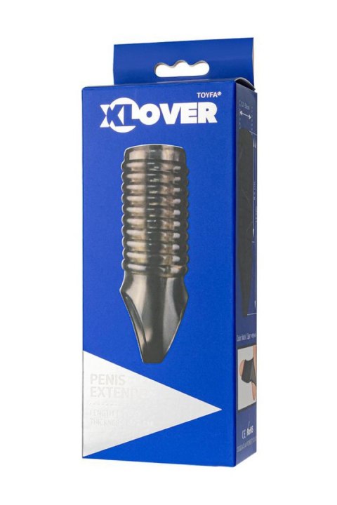ToyFa XLover, Penis sleeve, for enlargement, TPE, transparent black, 11 cm TOYFA - Boys of Toys Sp. z o.o. (dystrybutor)