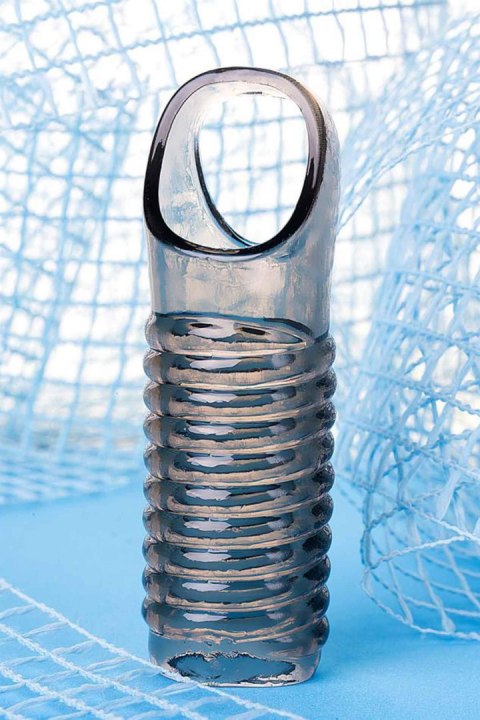 ToyFa XLover, Penis sleeve, for enlargement, TPE, transparent black, 11 cm TOYFA - Boys of Toys Sp. z o.o. (dystrybutor)