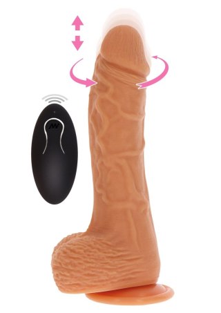 Up&Down Rotating Vibr Dildo Light skin tone SCALA