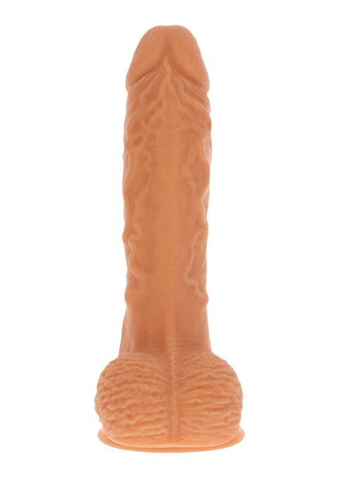 Wibrator dildo silikonowy ToyJoy jasny 20 cm z pilotem TOYJOY