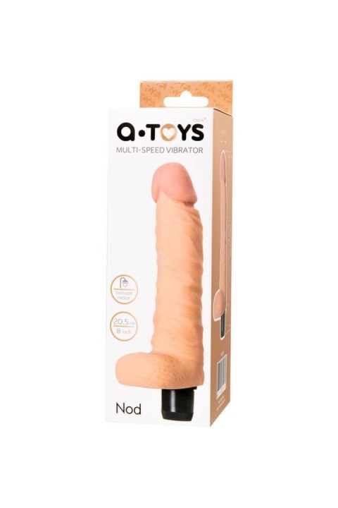 A-TOYS, Realistic vibrator, TPE, Multi-speed, 18 cm A-Toys