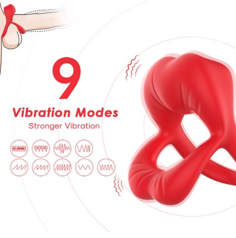 Big Mouth Red 9 vibration function Boys of Toys Sp. z o.o.