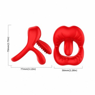 Big Mouth Red 9 vibration function Boys of Toys Sp. z o.o.