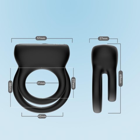 Dualo Black, 9 vibration functions Boys of Toys Sp. z o.o.