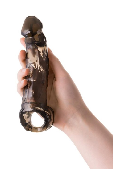 Sleeve ToyFa Xlover, to increase size, TPE, black,transparent , 19,5 cm TOYFA - Boys of Toys Sp. z o.o. (dystrybutor)