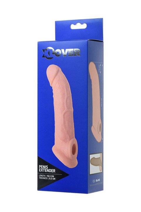 Sleeve ToyFa Xlover, to increase size, TPE, flesh color, 16,5 cm TOYFA - Boys of Toys Sp. z o.o. (dystrybutor)