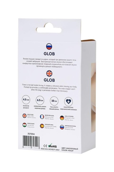 ToDo Glob Violet Anal Plug ToDo by TOYFA