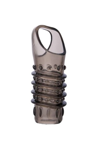 ToyFa XLover, Penis sleeve, for enlargement, TPE, transparent black, 10,5 cm XLover by TOYFA