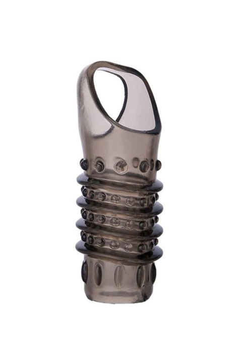 ToyFa XLover, Penis sleeve, for enlargement, TPE, transparent black, 10,5 cm XLover by TOYFA