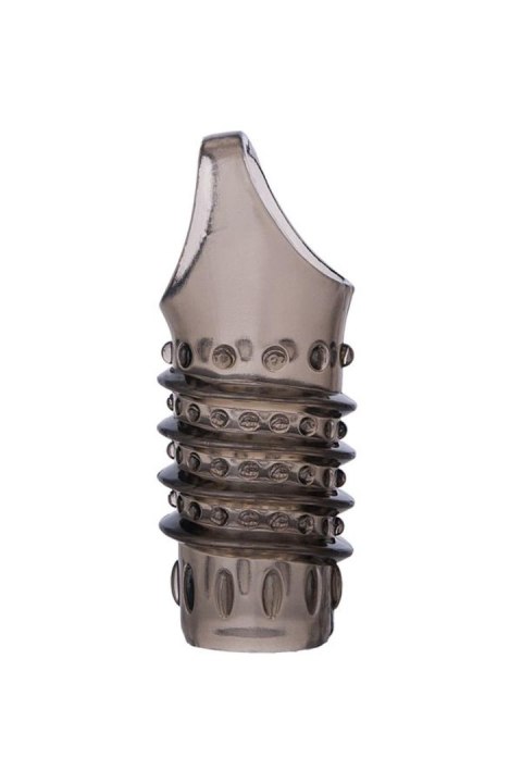 ToyFa XLover, Penis sleeve, for enlargement, TPE, transparent black, 10,5 cm XLover by TOYFA