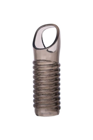 ToyFa XLover, Penis sleeve, for enlargement, TPE, transparent black, 11 cm XLover by TOYFA