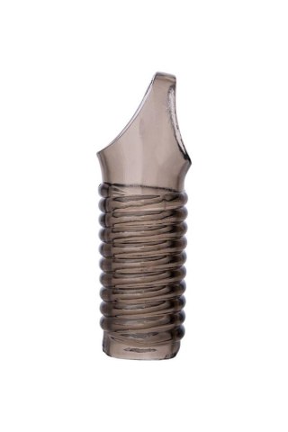 ToyFa XLover, Penis sleeve, for enlargement, TPE, transparent black, 11 cm XLover by TOYFA