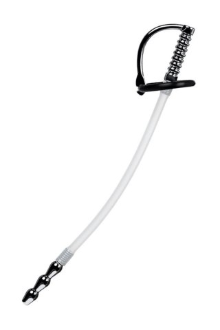 Urethral catheter TOYFA Metal, with replaceable securing rings, silicone, silver, 23cm TOYFA - Boys of Toys Sp. z o.o. (dystrybutor)
