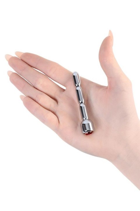 Urethral plug TOYFA Metal, with gem, average, silver TOYFA - Boys of Toys Sp. z o.o. (dystrybutor)