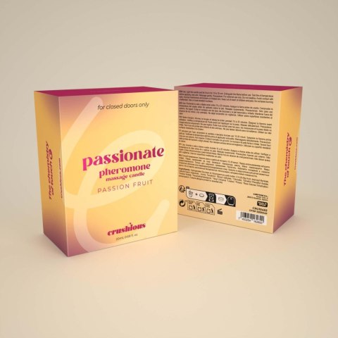CRUSHIOUS PASSIONATE MASSAGE CANDLE WITH PHEROMONES AND PASSION FRUIT SCENT 20ML Crushious - Lunyvan S.L.