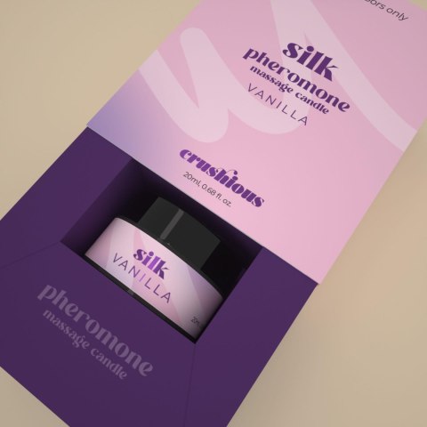 CRUSHIOUS SILK MASSAGE CANDLE WITH PHEROMONES AND VANILLA SCENT 20ML Crushious - Lunyvan S.L.