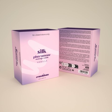 CRUSHIOUS SILK MASSAGE CANDLE WITH PHEROMONES AND VANILLA SCENT 20ML Crushious - Lunyvan S.L.