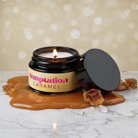CRUSHIOUS TEMPTATION MASSAGE CANDLE WITH PHEROMONES AND TOFFEE CARAMEL AROMA 20ML Crushious - Lunyvan S.L.