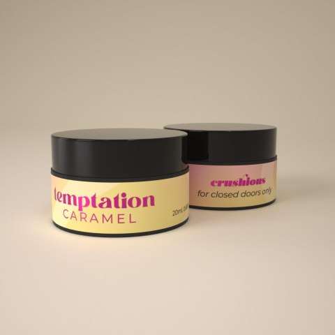 CRUSHIOUS TEMPTATION MASSAGE CANDLE WITH PHEROMONES AND TOFFEE CARAMEL AROMA 20ML Crushious - Lunyvan S.L.